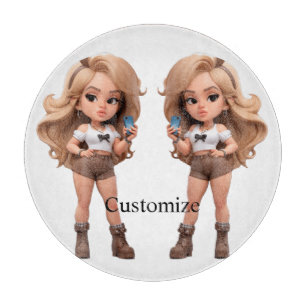 Niedlich Girl Bonita Chica Thunder_Cove Schneidebrett