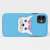 Niedlich-Girl-Cat-with-Pink-Bow Case-Mate iPhone Hülle (Rückseite (Horizontal))