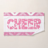 Niedlich Girl Cheer Typografy Cheerleader Star Tex Handtuch (Handtuch)