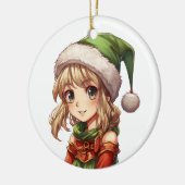 Niedlich Girl Elf Keramik Ornament (Links)