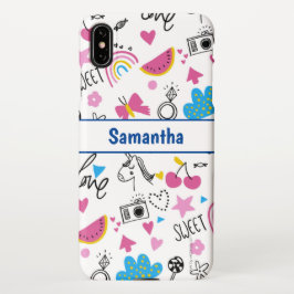 Niedlich Girl Fun Einicorn Regenbogenstars Schmett iPhone Hülle