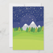 Niedlich Girl Glamping Geburtstagsparty Einladung (Rückseite)