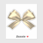 Niedlich Girl Gold Coquette Ästhetischer Bow Aufkleber (Blatt)