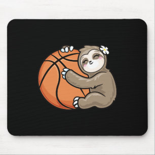Niedlich Girl Lieben Sloth Basketball Mousepad