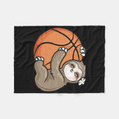 Niedlich Girl Lieben Sloth Bysketbyll Fleecedecke (Vorderseite (Horizontal))