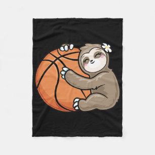 Niedlich Girl Lieben Sloth Bysketbyll Fleecedecke