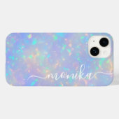 Niedlich Girl Luxury Holographic Monogram Case-Mate iPhone Hülle (Rückseite (Horizontal))