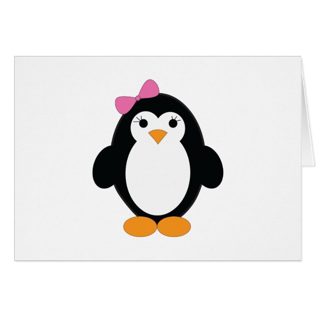 Niedlich Girl Penguin (Vorderseite (Horizontal))