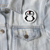 Niedlich Girl Penguin Button (Beispiel)