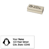 Niedlich Girl Penguin Gummistempel (Stempel)