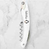 Niedlich Girl Penguin Kellnermesser (Vorderseite)