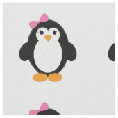 Niedlich Girl Penguin Stoff (Nahaufnahme)