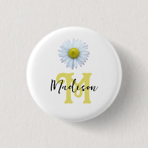 Niedlich Girl-personalisiert Monogramm Button