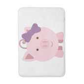 Niedlich Girl Pig Badematte (Vorderseite Vertikal)