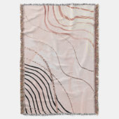 Niedlich Girl Pink Bohemische Rose Gold Design Decke (Vorderseite Vertikal)