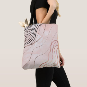 Niedlich Girl Pink Bohemische Rose Gold Design Tasche