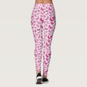 Niedlich Girl Pink Butterfly Pattern Leggings (Rückseite)
