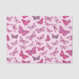 Niedlich Girl Pink Butterfly Pattern Seidenpapier