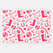 Niedlich Girl Pink Disco Cowgirl Ästhetik Geschenkpapier Set (Vorderseite 2)