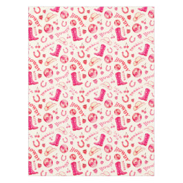 Niedlich Girl Pink Disco Cowgirl Ästhetik Tischdecke