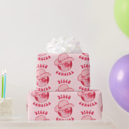 Niedlich Girl Pink Disco Cowgirl Hut Geschenkpapier