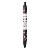 Niedlich Girl Pink Panda School