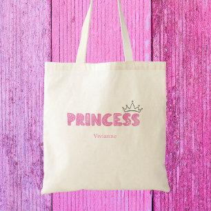 Niedlich Girl Pink Princess Kids Tragetasche