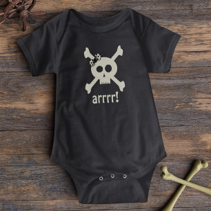 Niedlich Girl Pirate Skull Halloween Baby Bodysuit Baby Strampler