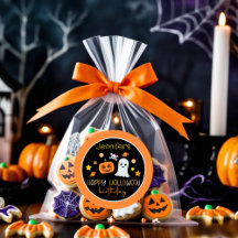 Niedlich Girl Pumpkin Ghost Happy Halloween Geburt