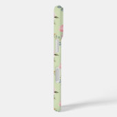 Niedlich Girl Sage Green Pink Floral Personalisier Case-Mate iPhone Hülle (Rückseite / Rechts)