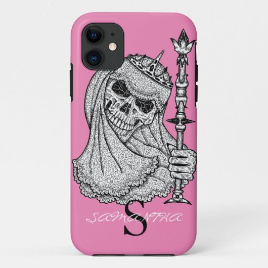 NIEDLICH GIRL SKULL CROWN PINK Fall Mate iPhone Fa Case-Mate iPhone Hülle (Rückseite)