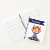 Niedlich Girl Yoga Notizblock (Innenseite)