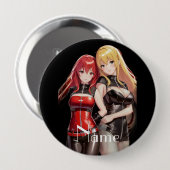 Niedlich Girls Anime Thunder_Cove Button (Vorne & Hinten)