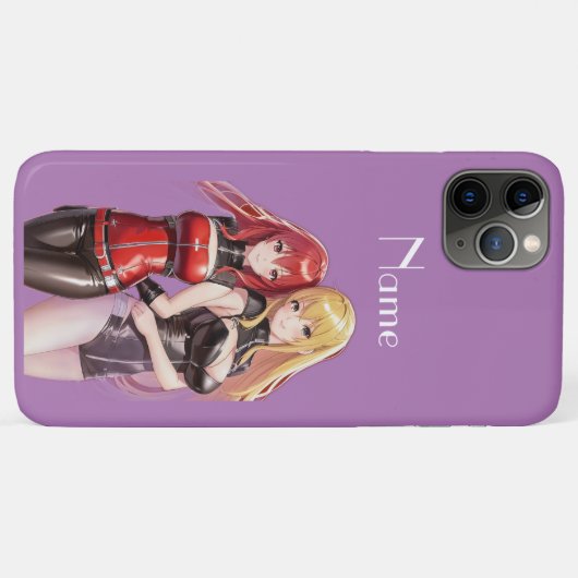 Niedlich Girls Anime Thunder_Cove Case-Mate iPhone Hülle (Rückseite (Horizontal))