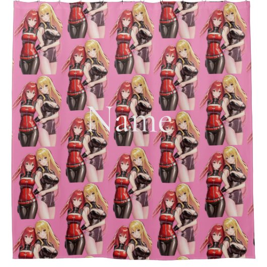 Niedlich Girls Anime Thunder_Cove Duschvorhang (Vorderseite)