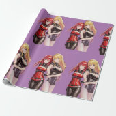 Niedlich Girls Anime Thunder_Cove Geschenkpapier (Ungerollt)