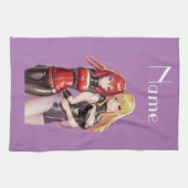 Niedlich Girls Anime Thunder_Cove Geschirrtuch (Horizontal)