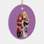 Niedlich Girls Anime Thunder_Cove Keramik Ornament (Rechts)