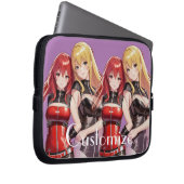 Niedlich Girls Anime Thunder_Cove Laptopschutzhülle (Vorne Rechts)