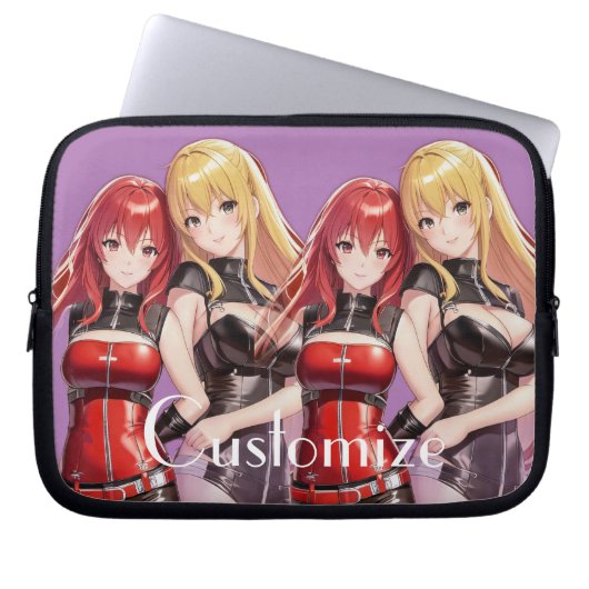 Niedlich Girls Anime Thunder_Cove Laptopschutzhülle (Vorderseite)