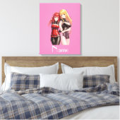 Niedlich Girls Anime Thunder_Cove Leinwanddruck (Insitu (Schlafzimmer))