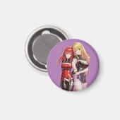 Niedlich Girls Anime Thunder_Cove Magnet (Vorderseite/Rückseite)