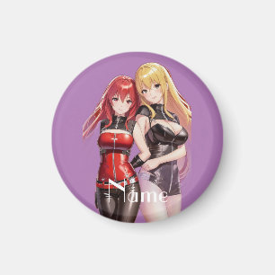 Niedlich Girls Anime Thunder_Cove Magnet