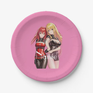 Niedlich Girls Anime Thunder_Cove Pappteller