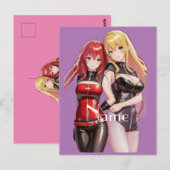 Niedlich Girls Anime Thunder_Cove Postkarte (Vorne/Hinten)
