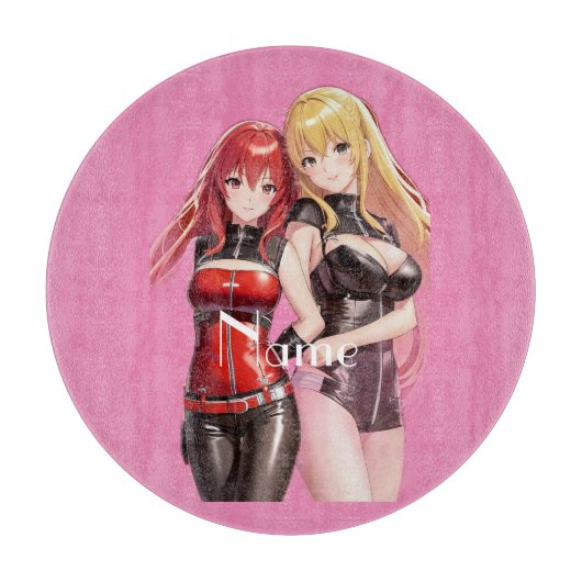 Niedlich Girls Anime Thunder_Cove Schneidebrett (Vorderseite)