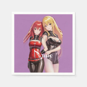 Niedlich Girls Anime Thunder_Cove Serviette