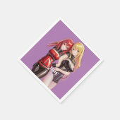 Niedlich Girls Anime Thunder_Cove Serviette (Ecke)