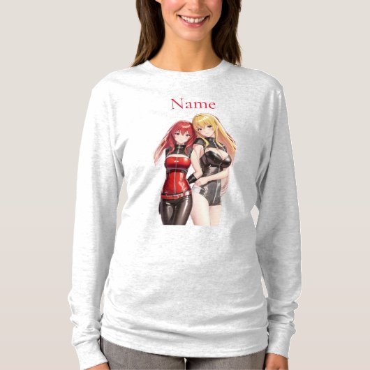 Niedlich Girls Anime Thunder_Cove T-Shirt (Vorderseite)