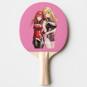 Niedlich Girls Anime Thunder_Cove Tischtennis Schläger
